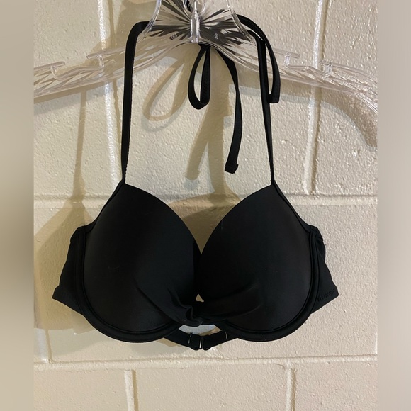 Aerie American Eagle twist front push-up underwire halter bikini swim top - Picture 2 of 8